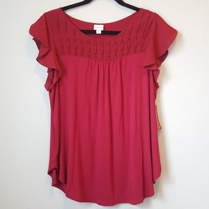 NWT Cherry Peony Blouse